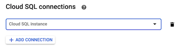 Add a Cloud SQL connection