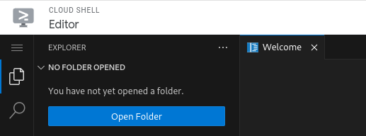 現在開いているワークスペースがない場合、エクスプローラで [Open Workspace] ボタンにアクセスできます。