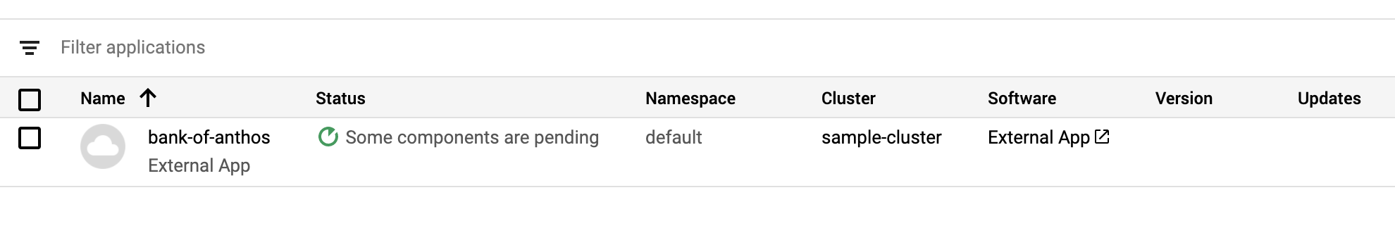 Jenis software Aplikasi Eksternal diformat sebagai hyperlink.