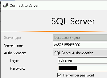 Connect to Server dialog box
