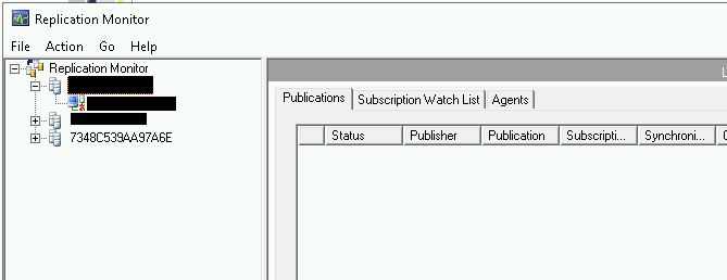 Der Tab &quot;Publikationen&quot; enthält keine Zeilen