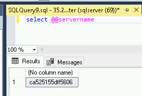 Query for the actual hostname of your publisher instance