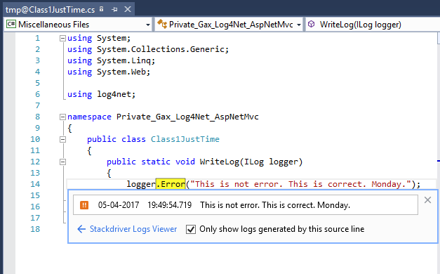 Imagen que muestra el código fuente al que se accede desde el vinculo en la entrada de registro