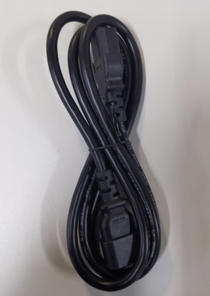 A photo depicting a c14 to c13 power cable