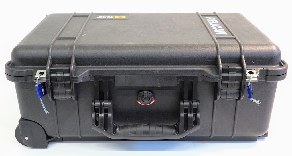 Case secured by tamper-evident tag