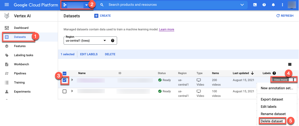 Supprimer l'ensemble d'annotations