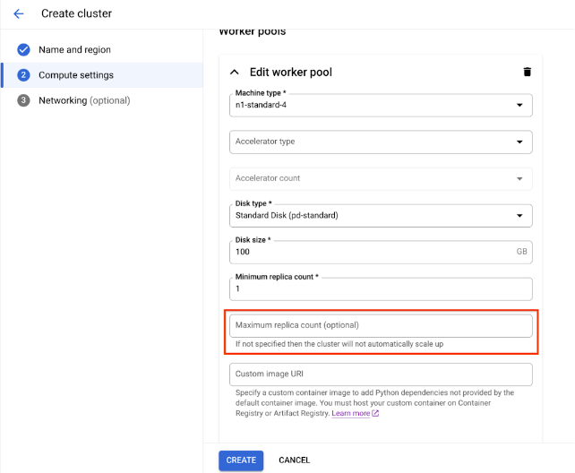 Configuración de procesamiento para el ajuste de escala automático