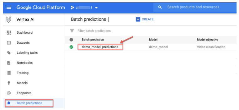 Dashboard di Vertex AI