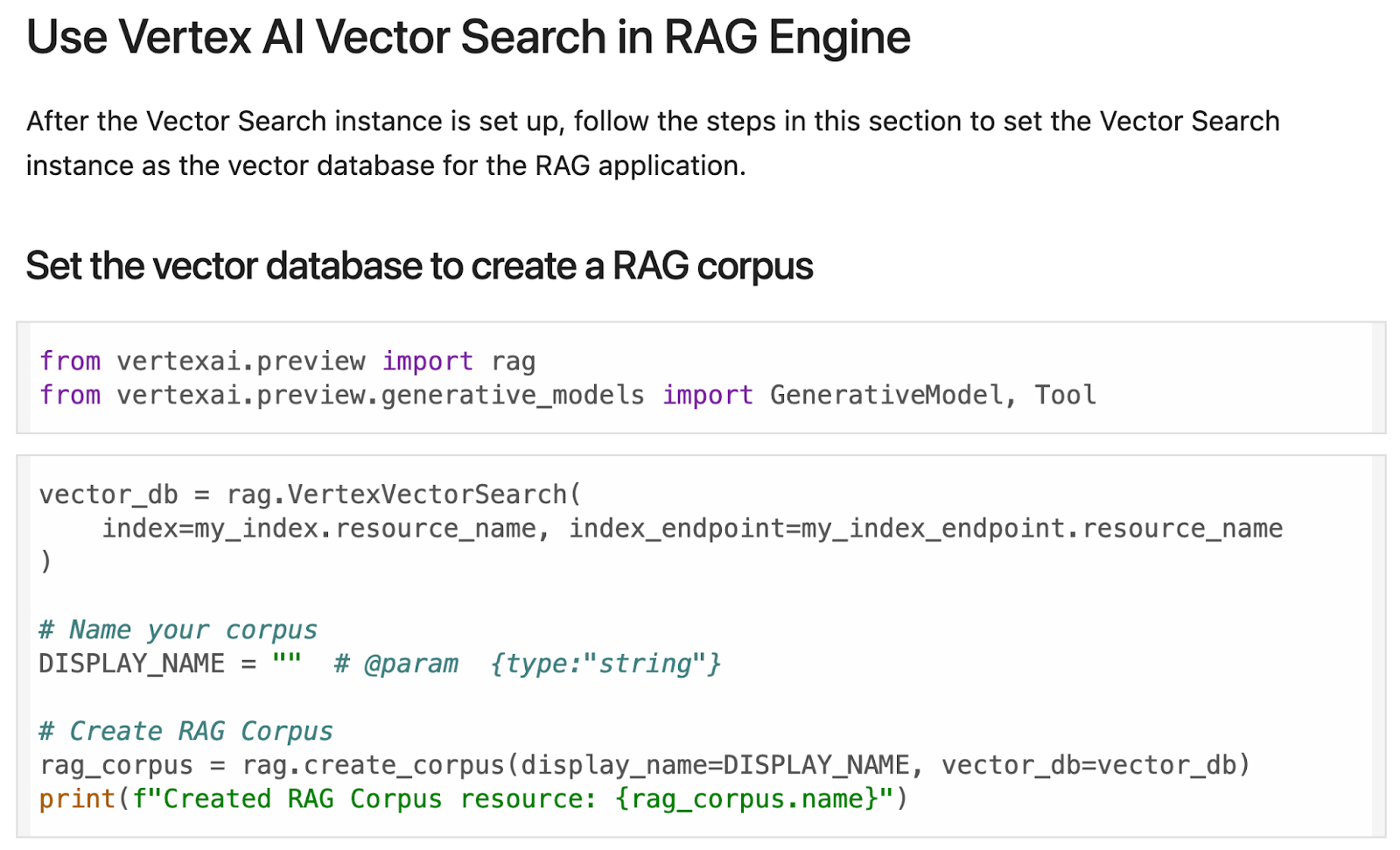 Motor de RAG de Gemini con Búsqueda de vectores