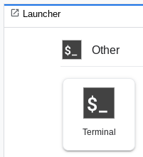 Grafik: Terminal öffnen.