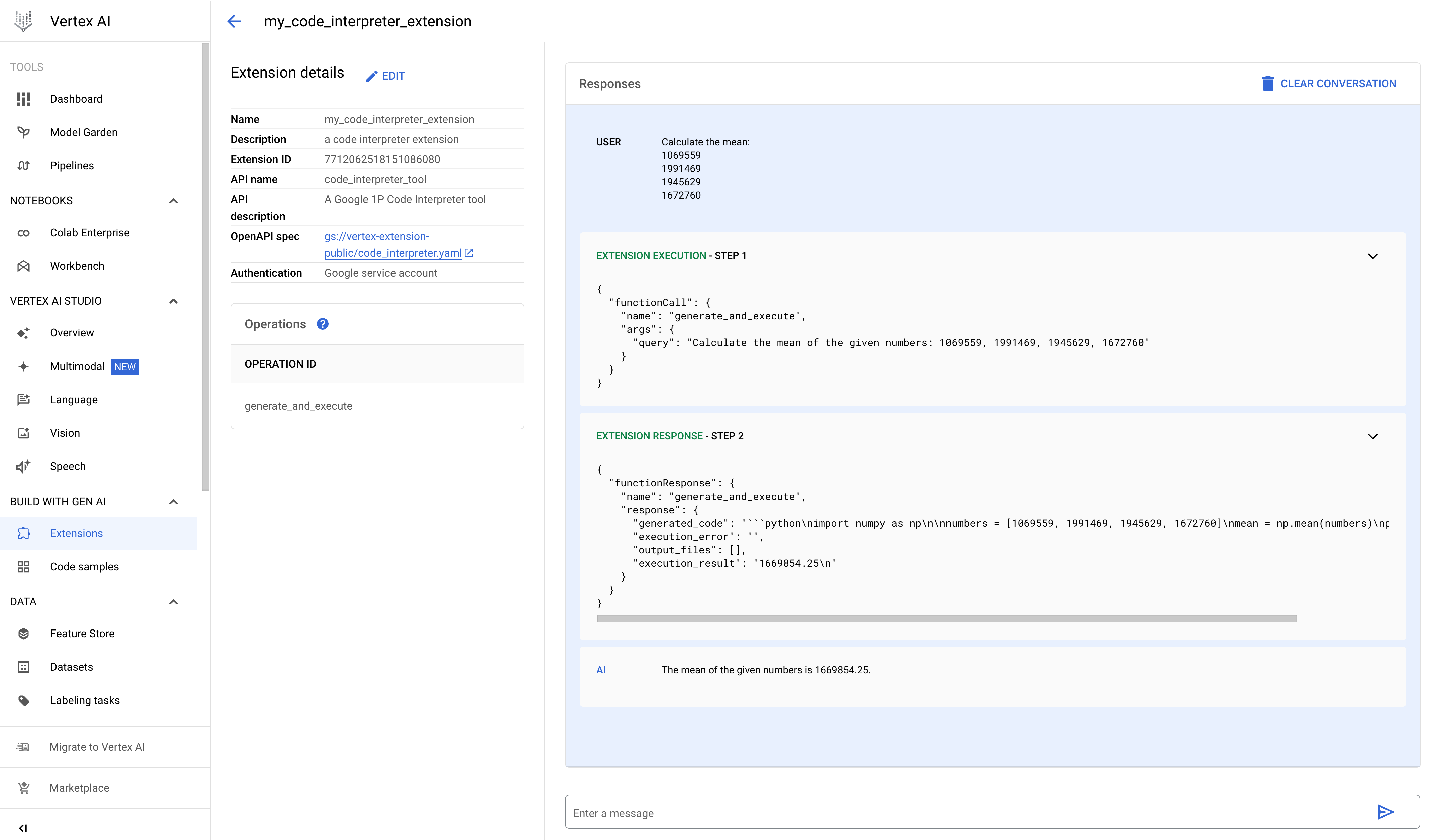 Mean Value Query.