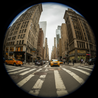 immagine di esempio di obiettivo fisheye