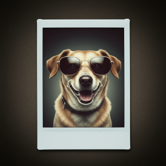 Imagen de muestra de una foto polaroid