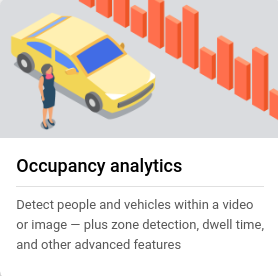 occupancy analytic model card in console