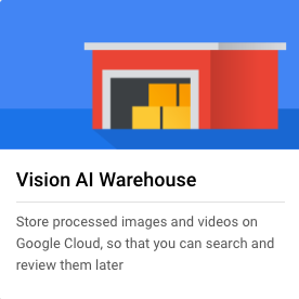 warehouse information card in UI