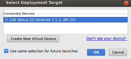select device popup window