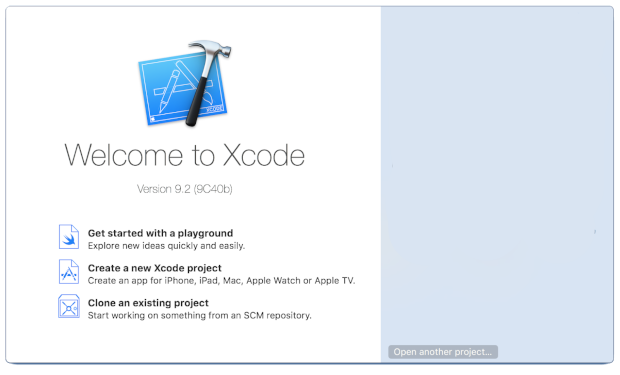 Xcode-Benutzeroberfläche
