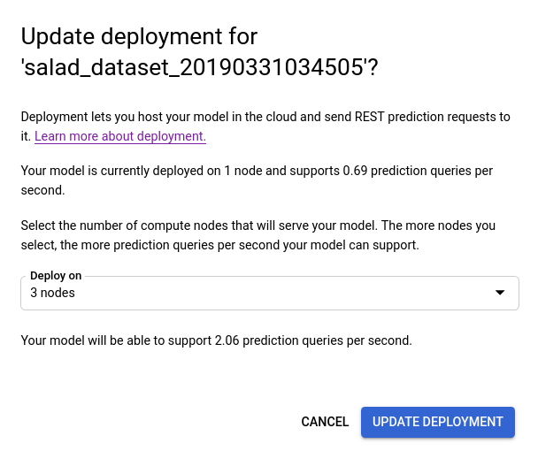 update deployment window after selecting a new node number