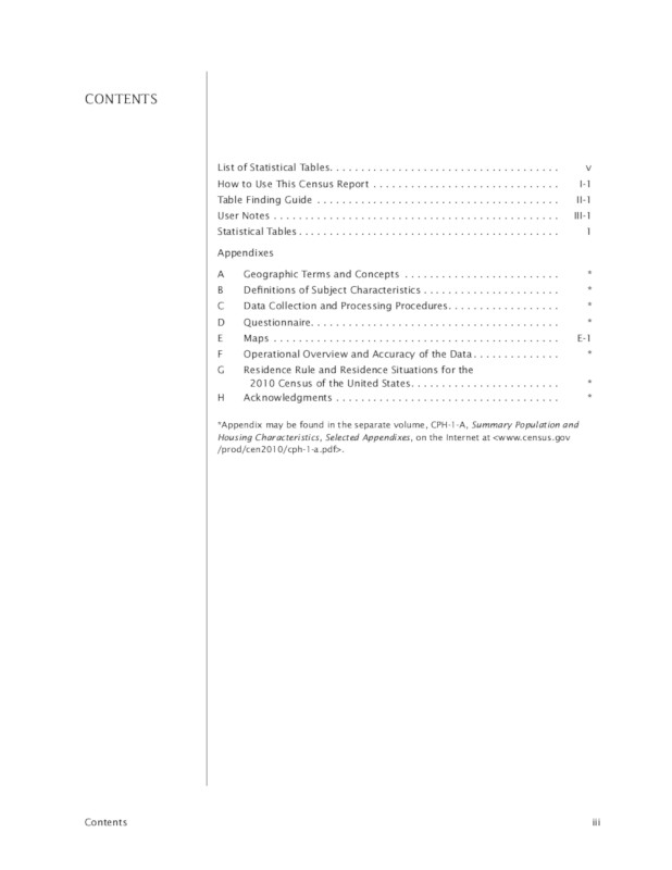 Página del PDF del censo estadounidense de 2010