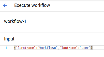 輸入區域會填入 JSON 字串範例