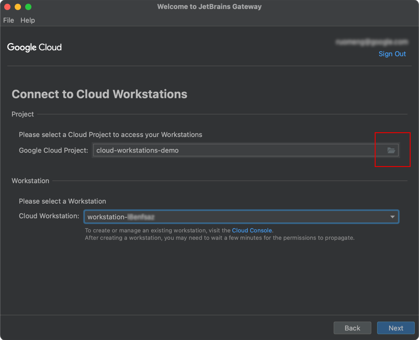 Conectar-se ao Cloud Workstations