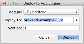 Deploy App Engine